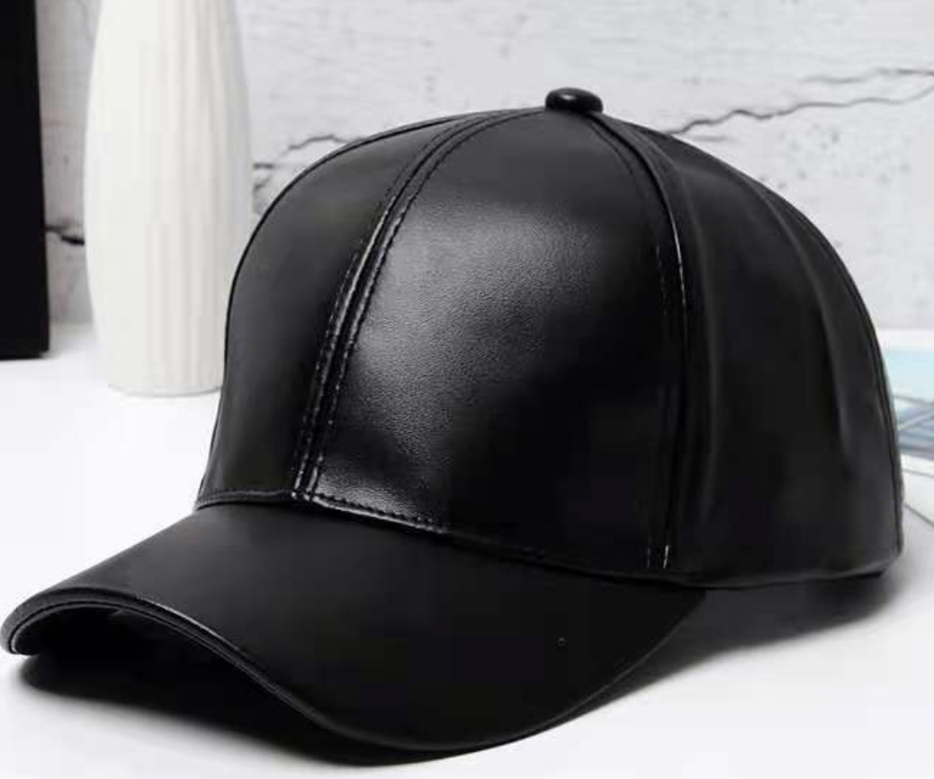 Leather Baseball Cap